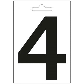 Numero nautico 4 nero 100 mm.