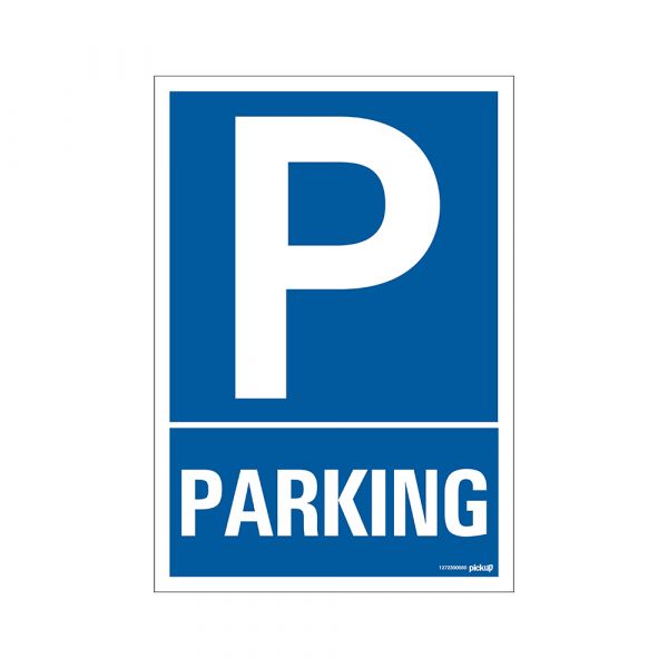 Segnale di parcheggio - 230x330 mm.