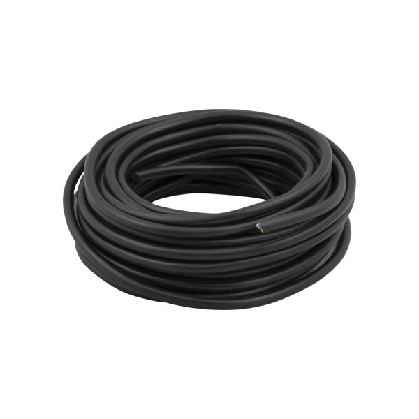 Cordone domestico 2x0,75 nero 10 metri.