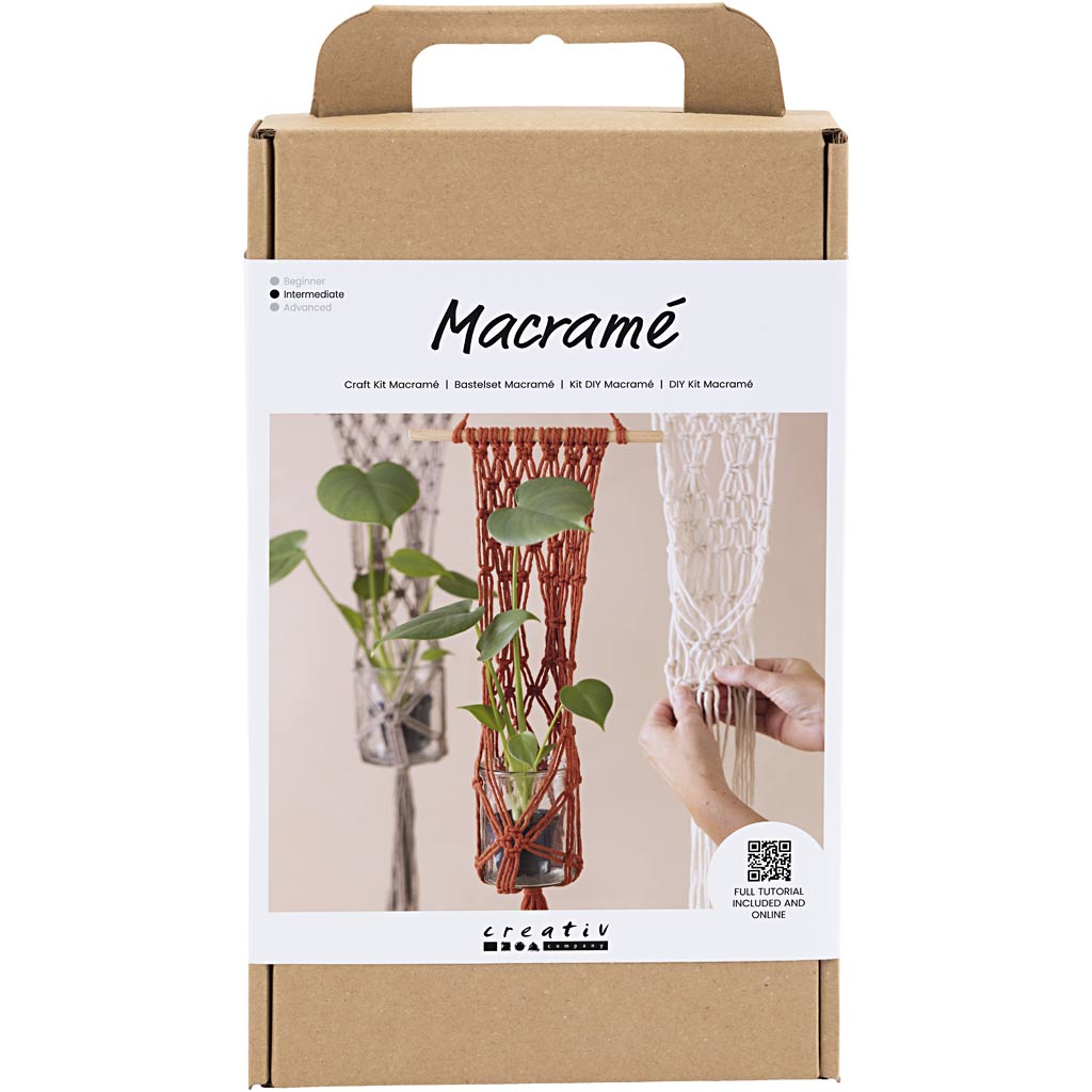 Azienda creativa https: www.cchobby.nl hobbyset-macrame-bloemenhanger-1-doos