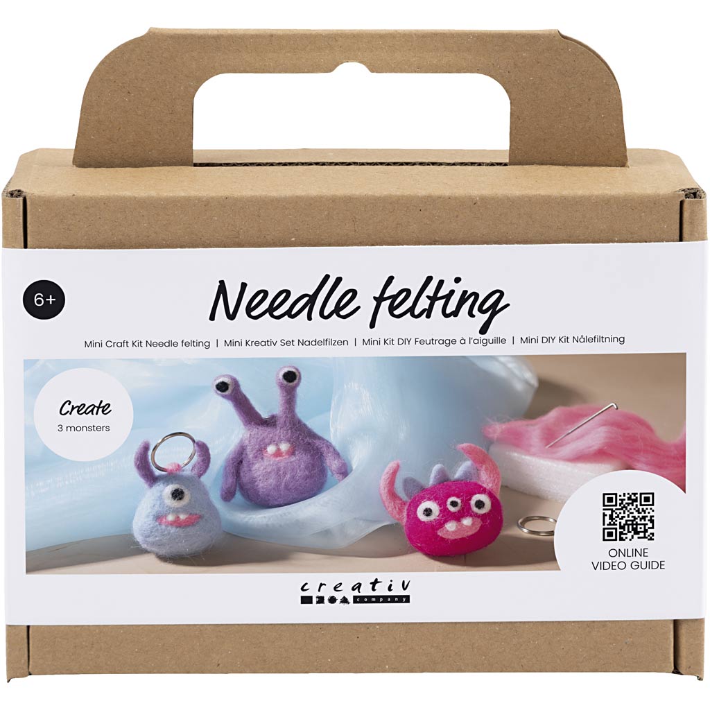 Creative Company Mini Hobbyset Needle Felt Monster