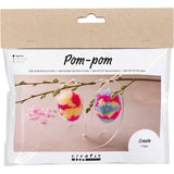 Mini set hobby per hobby Creative Company, uovo con pompon, 2 pz. Pasqua
