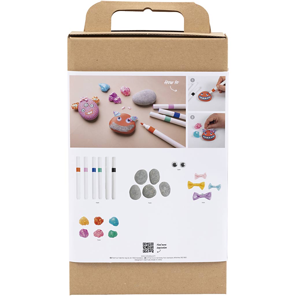 Creative Company Hobbyset Stone Decoration Craft Set