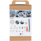 Azienda creativa https: www.cchobby.nl hobbyset-boetseren-robot-blue-gray-red-silvered-1-box