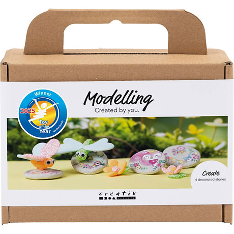 Azienda creativa https: www.cchobby.nl mini-hobbyset-pietra-da-modellare-con-insetti-grigio-rosa-chiaro-turchese-chiaro-1-scatola