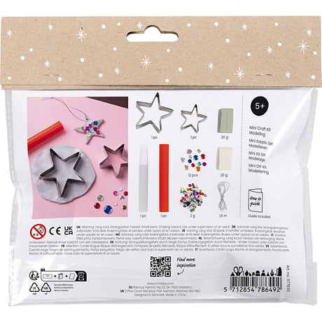 Azienda creativa https: www.cchobby.nl mini-hobbyset-boetseren-stars-zilver-wit-1-doos