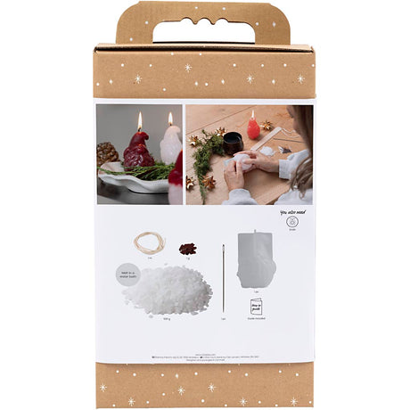 Azienda creativa https: www.cchobby.nl hobbyset-candle-making-christmas-mat-transparant-red-1-doos