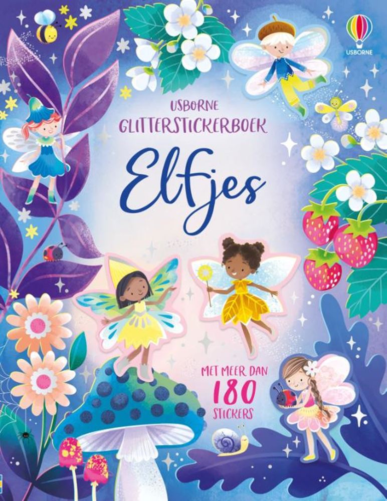 Libro di adesivi: fate glitterate. 3+