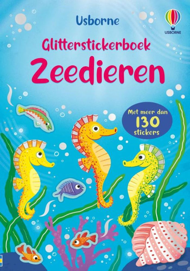 Libro di adesivi glitterati: Animali marini 3+