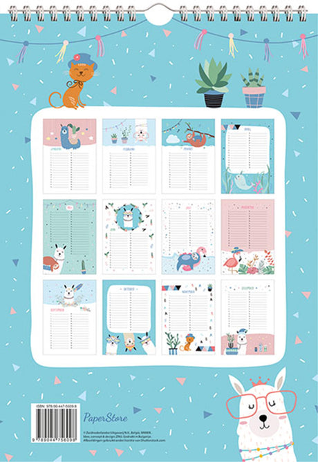 Calendario dei compleanni di Delta: animali alla moda