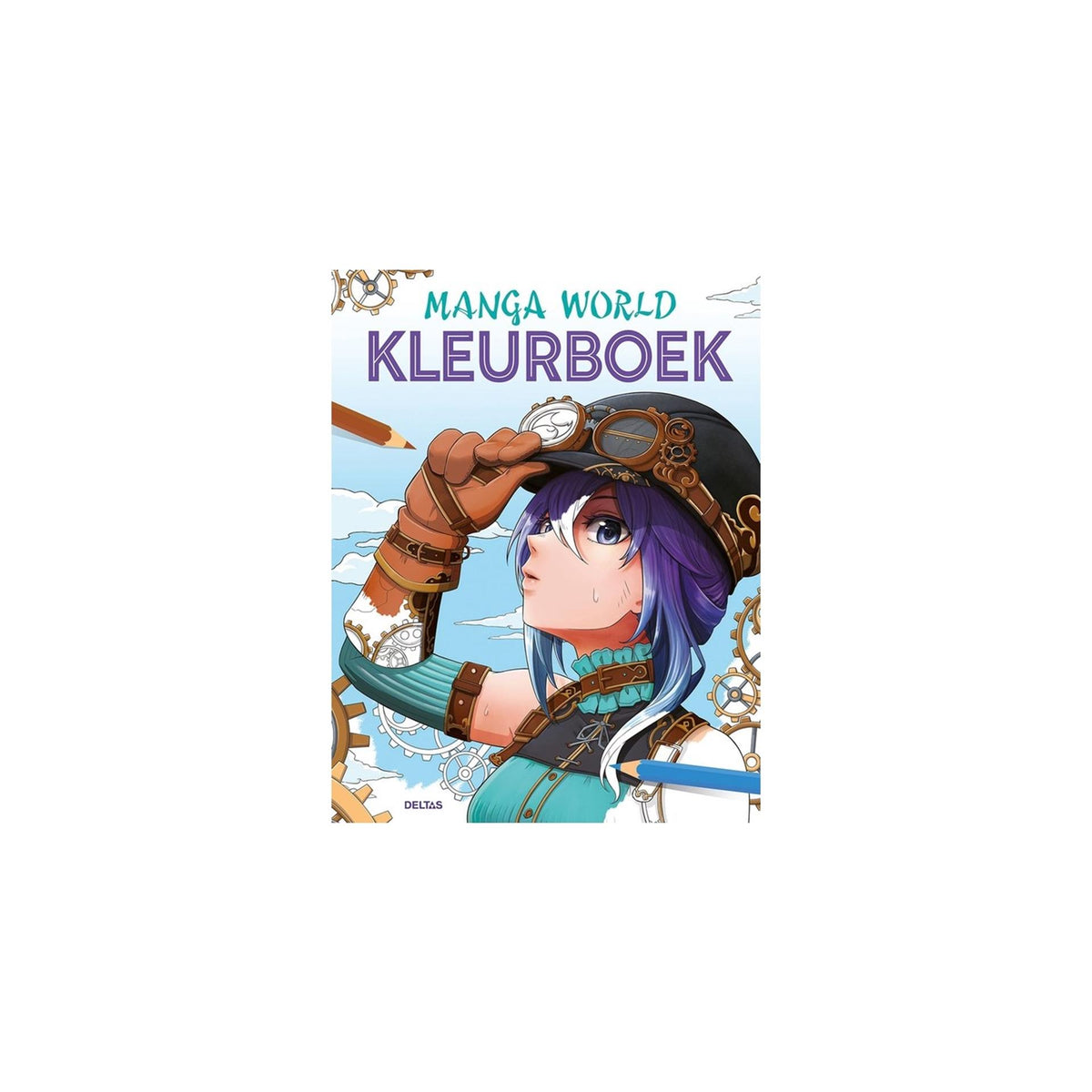 Libro da colorare del mondo dei manga Delta