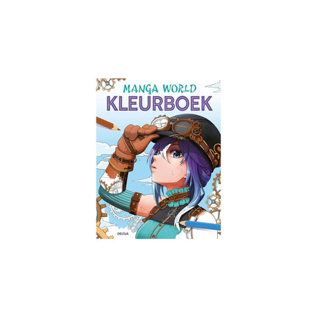 Libro da colorare del mondo dei manga Delta
