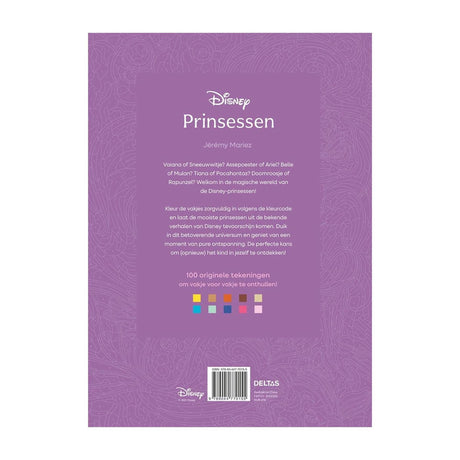Principesse Disney Delta - colora per numero per adulti