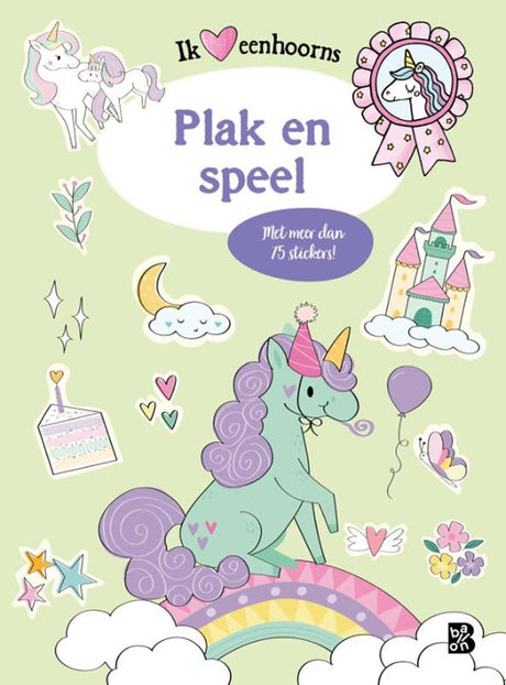 Libro gioco standard degli unicorni dell'editore con adesivi