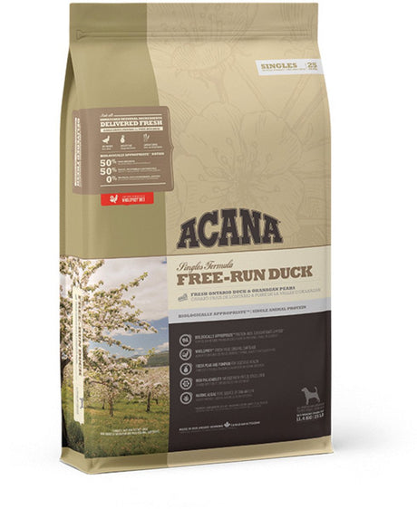 Acana singles anatra allevata a terra topinambur - cibo per cani - 11,4 kg