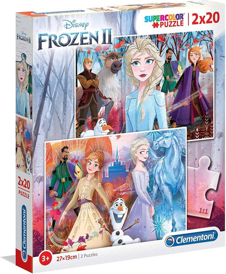 Clementoni - puzzle - 2x20 pezzi - Frozen 2 - puzzle per bambini - dai 3 anni