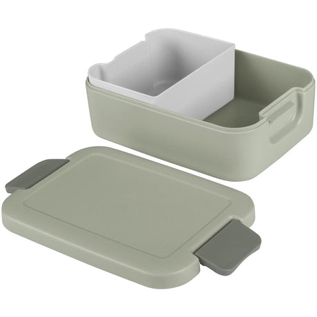 Sunware Sigma Home Lunch Box con contenitore bento verde chiaro grigio scuro.