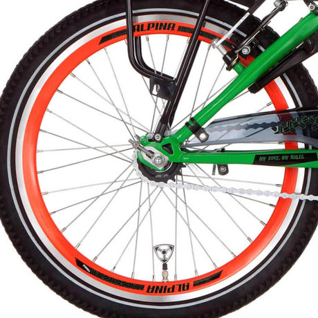 Ruota posteriore Alpina 22 Rimuovere J19DB Oranje Zink SPK