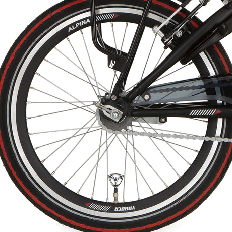Ruota posteriore Alpina 20 hlqc Yabber Black Zinc SPK