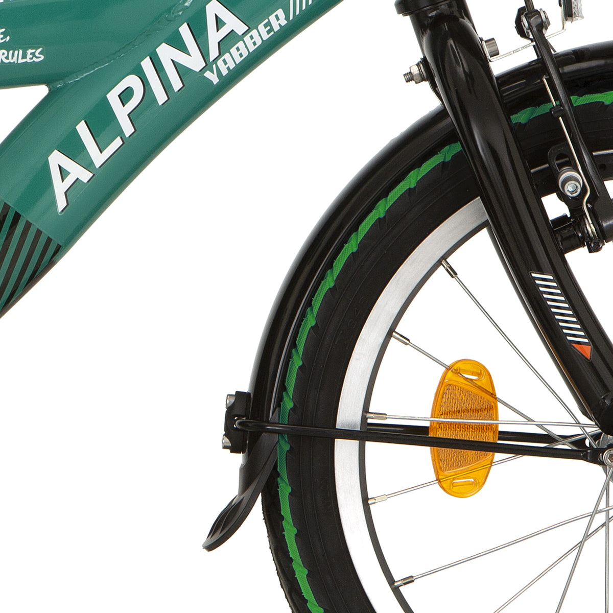 Set parafango Alpina + asta 18 yabber nero opaco