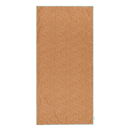 Strisce vivaci | Asciugamano in microfibra bianco arancio 135 x 65 cm
