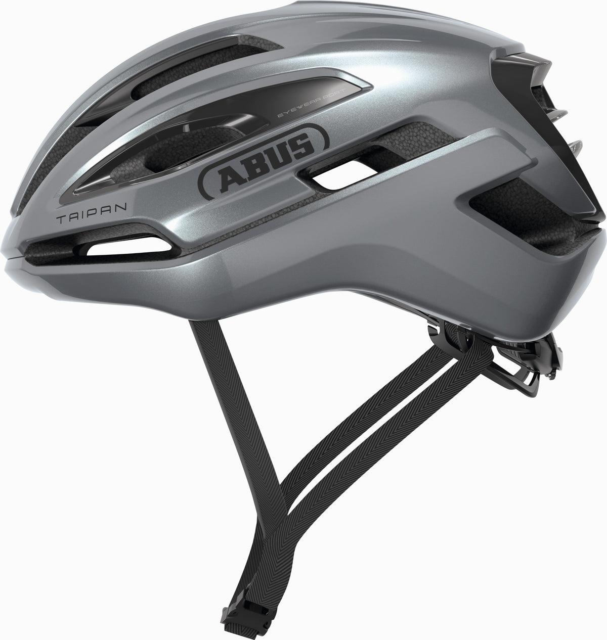 Casco da bicicletta Abus taipan graphite silver m - 54-58 cm - argento - adatto per l'uso su bici gravel - 275 g