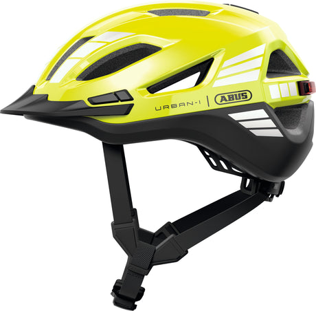 Casco da bicicletta Abus urban-i 4.0 ace signal giallo s - 51-55 cm - giallo - adatto per l'uso su biciclette elettriche - biciclette da città - 260 g