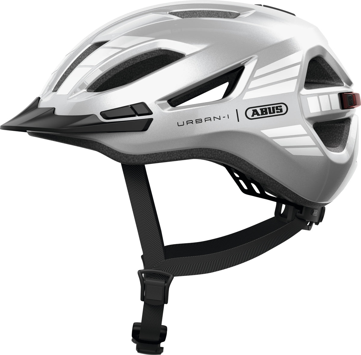 Casco Abus urban-i 4.0 signal argento m 54-58cm