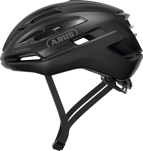 Casco da bicicletta Abus Taipan Velvet Black M - 54-58 cm - nero - adatto per l'uso su bici gravel - 275 g