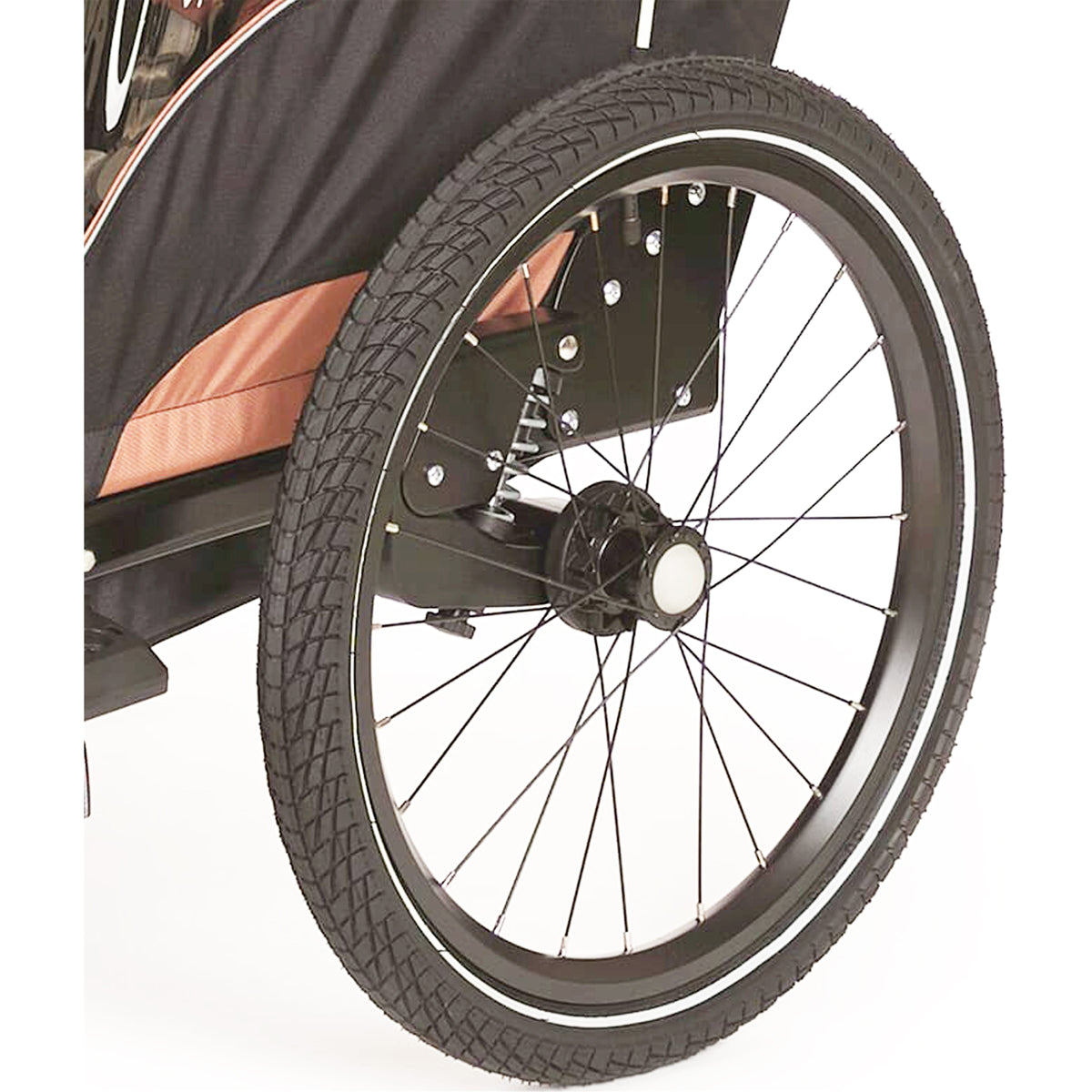 Rimorchio per bambini con ruota da allenamento Bobike