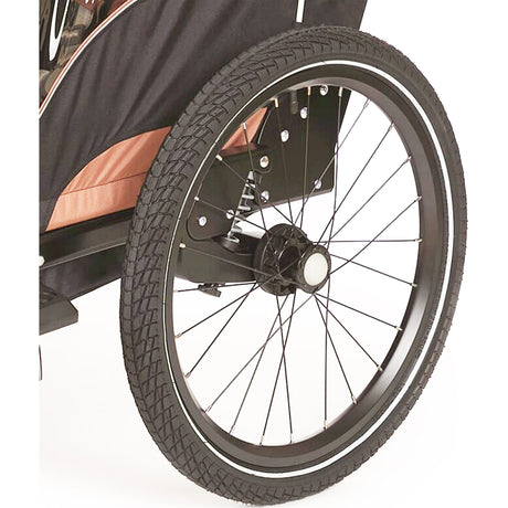 Rimorchio per bambini con ruota da allenamento Bobike