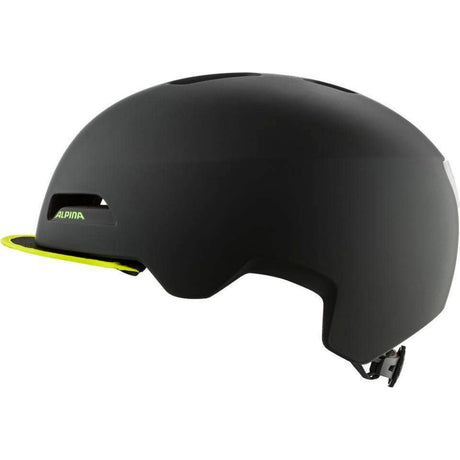 Casco urbano sportivo Alpina brooklyn 57-61 nero opaco giallo