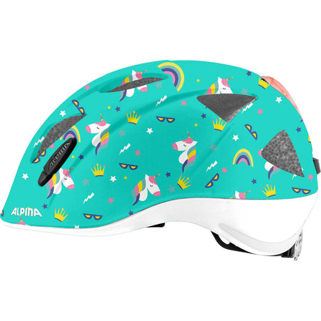 Olympic Sportswear Alpina Sports Casco per bambini Ximo Flash Unicorn 47-51 Gloss