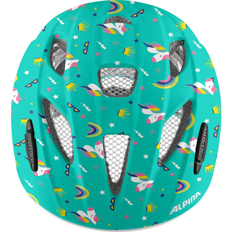 Olympic Sportswear Alpina Sports Casco per bambini Ximo Flash Unicorn 49-54 Gloss