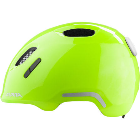 Abbigliamento sportivo olimpico Casco per bambini Alpina Sports Ximo 2 Flash Be Visible 49-54 Gloss