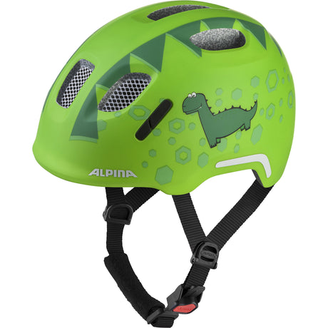 Abbigliamento sportivo olimpico Casco per bambini Alpina Sports Ximo 2 Flash Green Dino 49-54 opaco