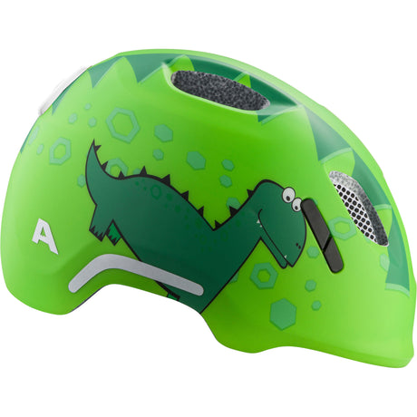 Abbigliamento sportivo olimpico Casco per bambini Alpina Sports Ximo 2 Flash Green Dino 49-54 opaco