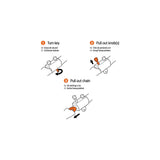 Catena Lock Hawk Black 100 cm