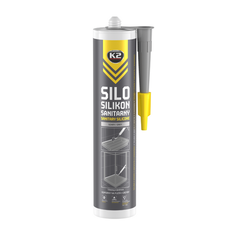K2 sanitaire siliconen 300ml grijze silo