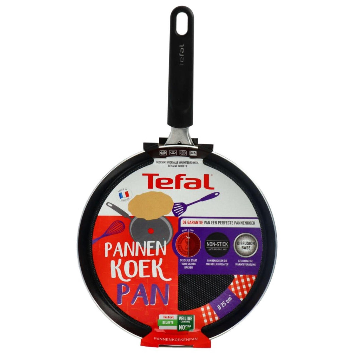 Tefal simple+ - padella per crêpe - ø25 cm (non per induzione)