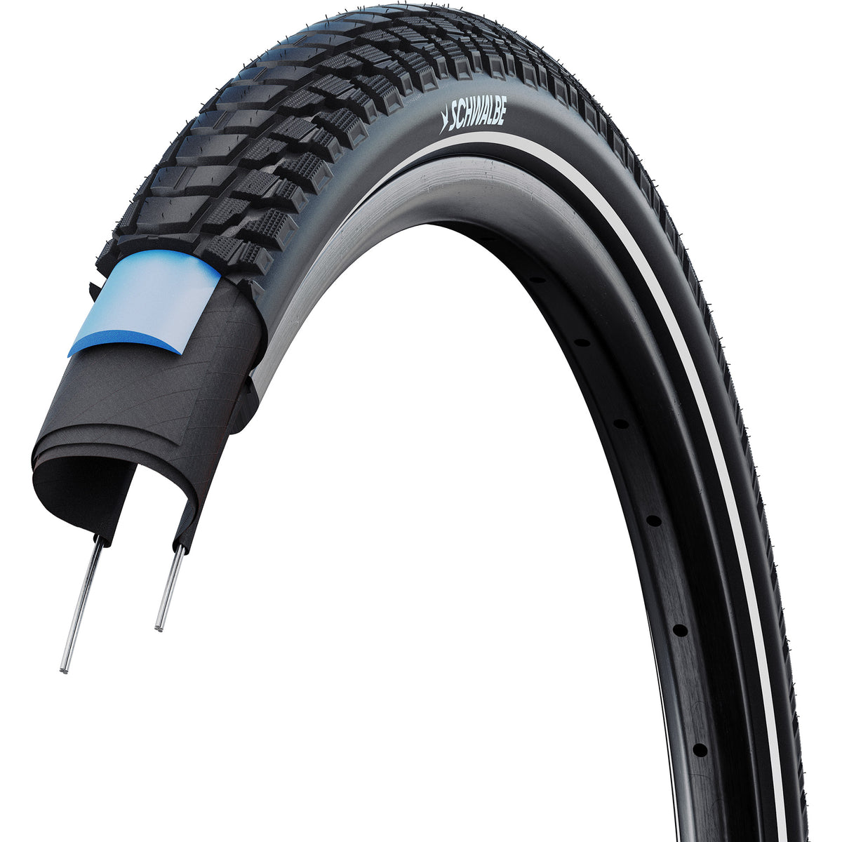 Schwalbe 28x2.15 (55-622) maratona plus tour smartguard filo reflex nero 11159365.01