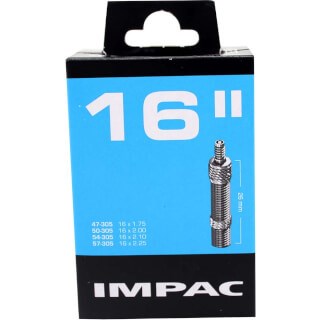 Tubo interno IMPAC (di Schwalbe) DV16 16x1.75 2.35 Etro 47 57-305, valvola: blitz Holland 26mm