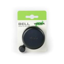 Widek b.v. Campana widek in acciaio aldo nera con batacchio in plastica su cartoncino widek