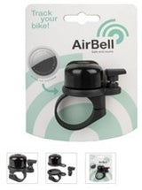 Airbell Bicycle Bell con supporto per airtag Ø31,8 mm nero