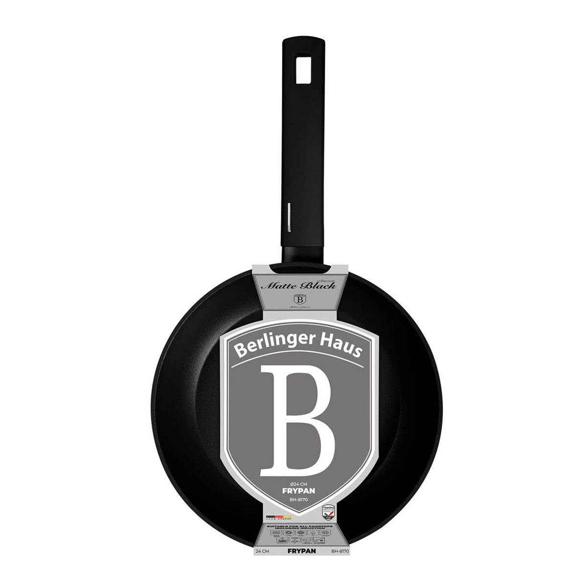 Padella Berlingerhaus nero opaco 24 cm