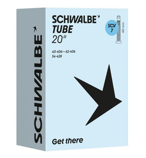 Camera d'aria Schwalbe scv7 20 pollici 40 62-406 valvola clik 40mm