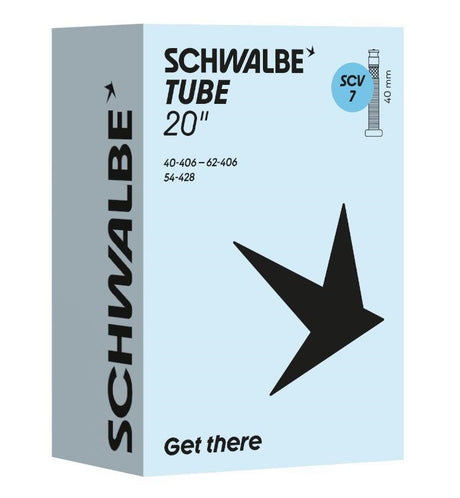 Camera d'aria Schwalbe scv7 20 pollici 40 62-406 valvola clik 40mm