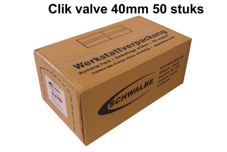 Camera d'aria Schwalbe 40 62-584 635 scv19 valvola a scatto 40mm confezione officina 50 pezzi