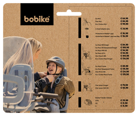 Grafico dei prezzi dei seggiolini per bambini Bobike