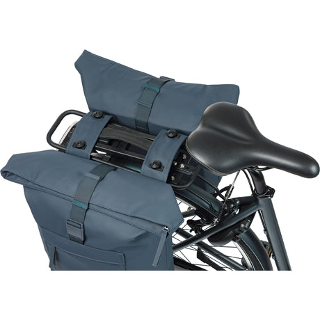 Basil b.v. borsa doppia bici basil brooklyn mik 41l 14 x 30 x 37 cm - blu